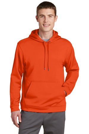 Sport-Wick Fleece Hooded Pullover - Deep Orange