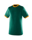 Augusta Sportswear 710 - 50/50 Ringer T-Shirt - Dark Green / Gold