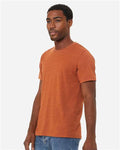 BELLA + CANVAS 3001CVC Heather Autumn — on model side