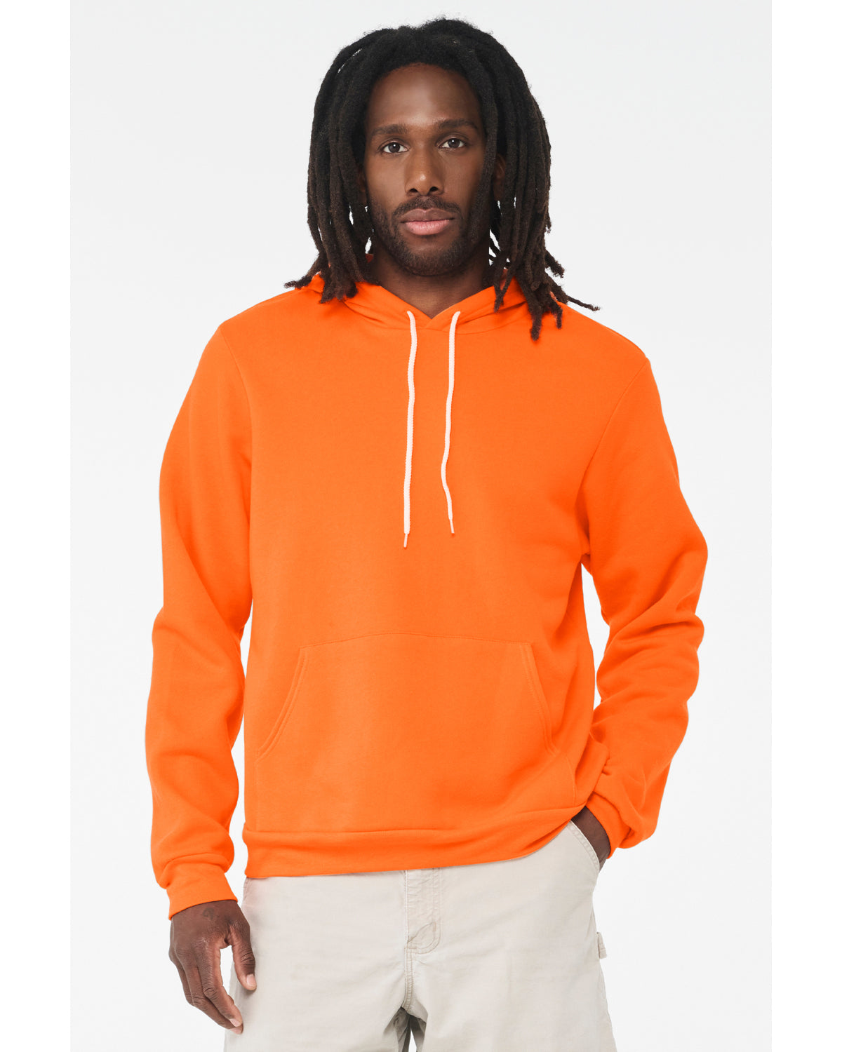 Unisex Sponge Fleece Pullover Hoodie - Orange