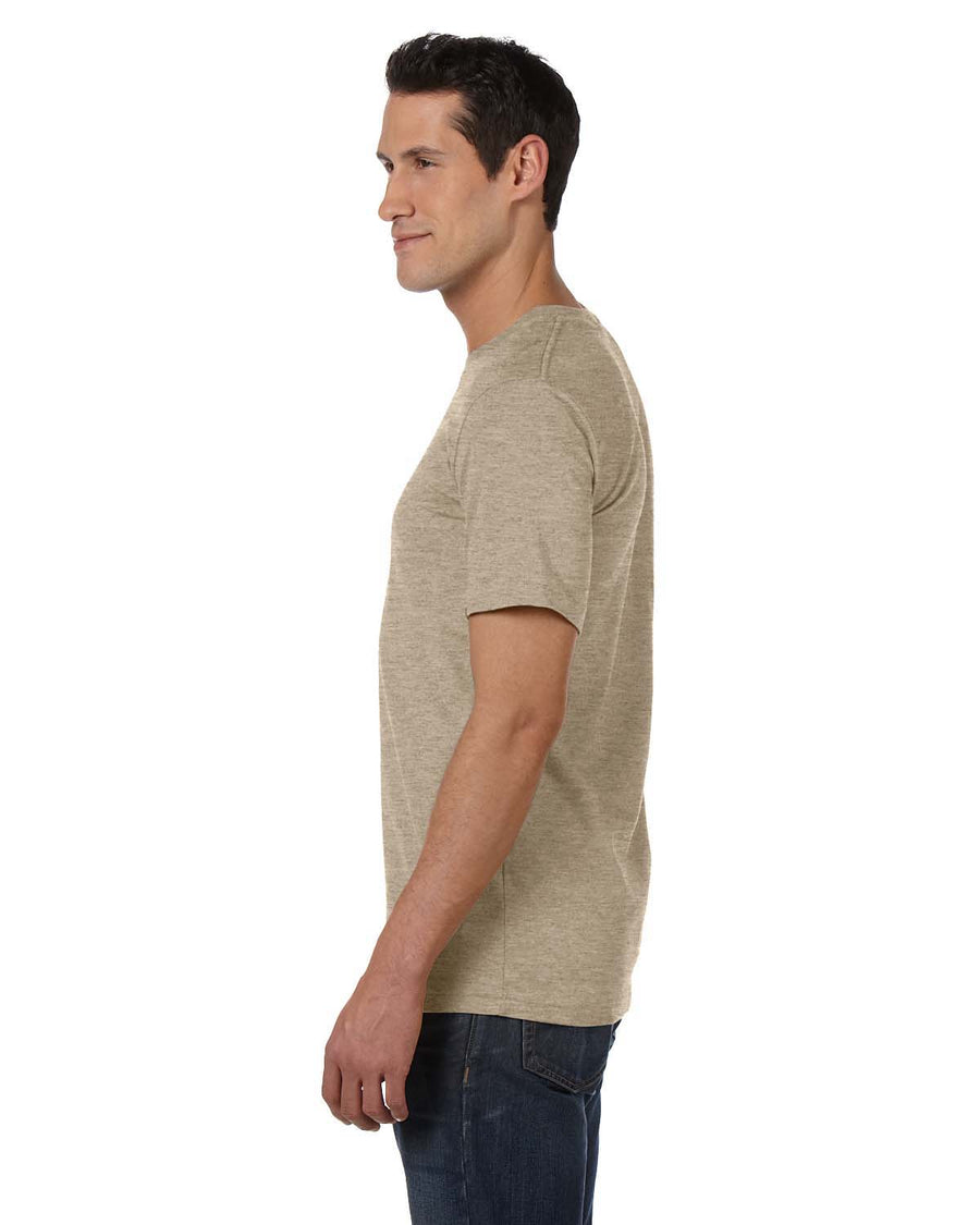 Unisex Heather CVC T-Shirt - Heather Tan