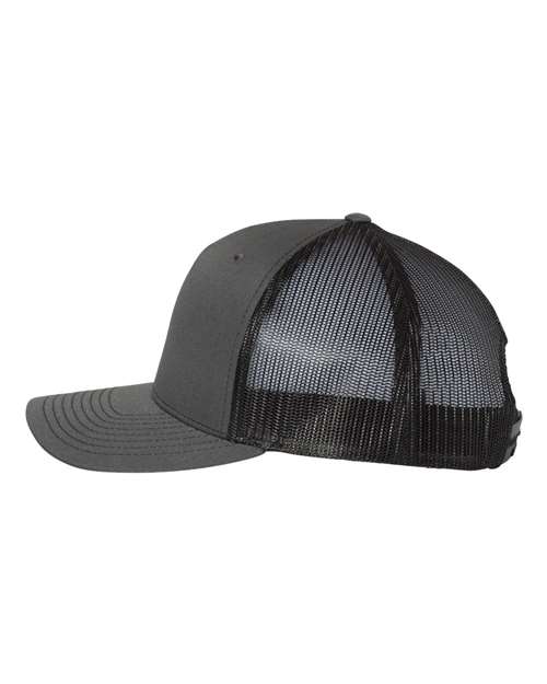 Richardson 112FP Charcoal/ Black — direct side
