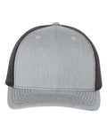 Richardson 112FP Heather Grey/ Black — front