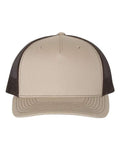 Richardson 112FP Khaki/ Coffee — front