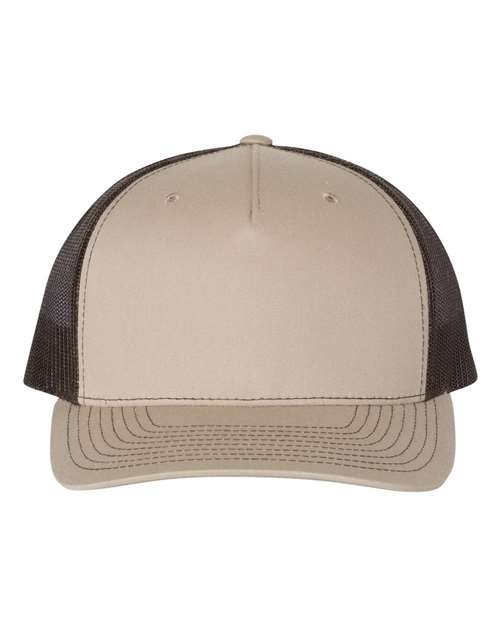 Richardson 112FP Khaki/ Coffee — front