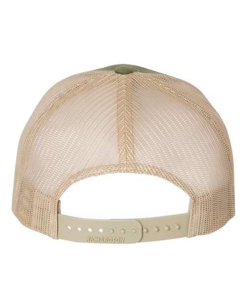Richardson 112FP Army Olive Green/ Tan — back