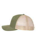 Richardson 112FP Army Olive Green/ Tan — direct side