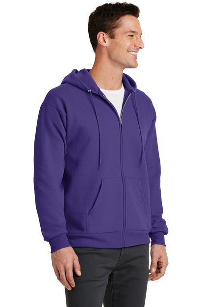 Unisex Core Fleece Full-Zip Hoodie - Purple