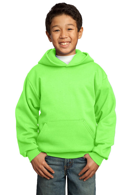 Youth Core Fleece Pullover Hoodie - Neon Green