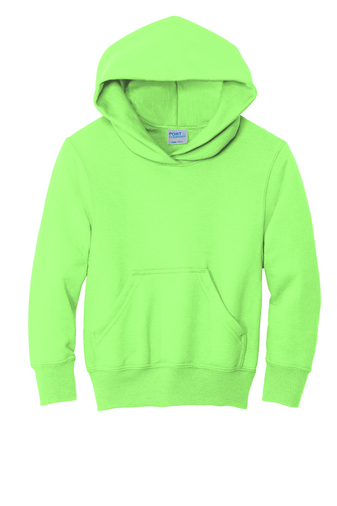 Youth Core Fleece Pullover Hoodie - Neon Green