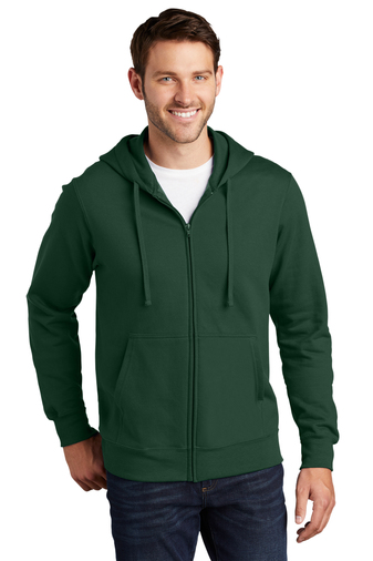 Unisex Fan Favorite Fleece Full-Zip Hoodie - Forest Green