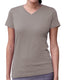 LAT 3507 - Women's V-Neck Fine Jersey T-Shirt - Heather