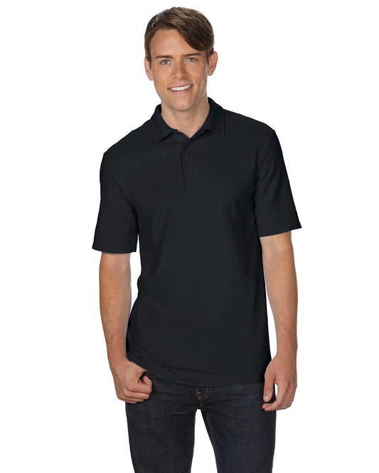 Unisex Double Piqué Polo - Black