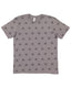 Code Five 3929 - Unisex Star Print T-Shirt - Granite Heather Star