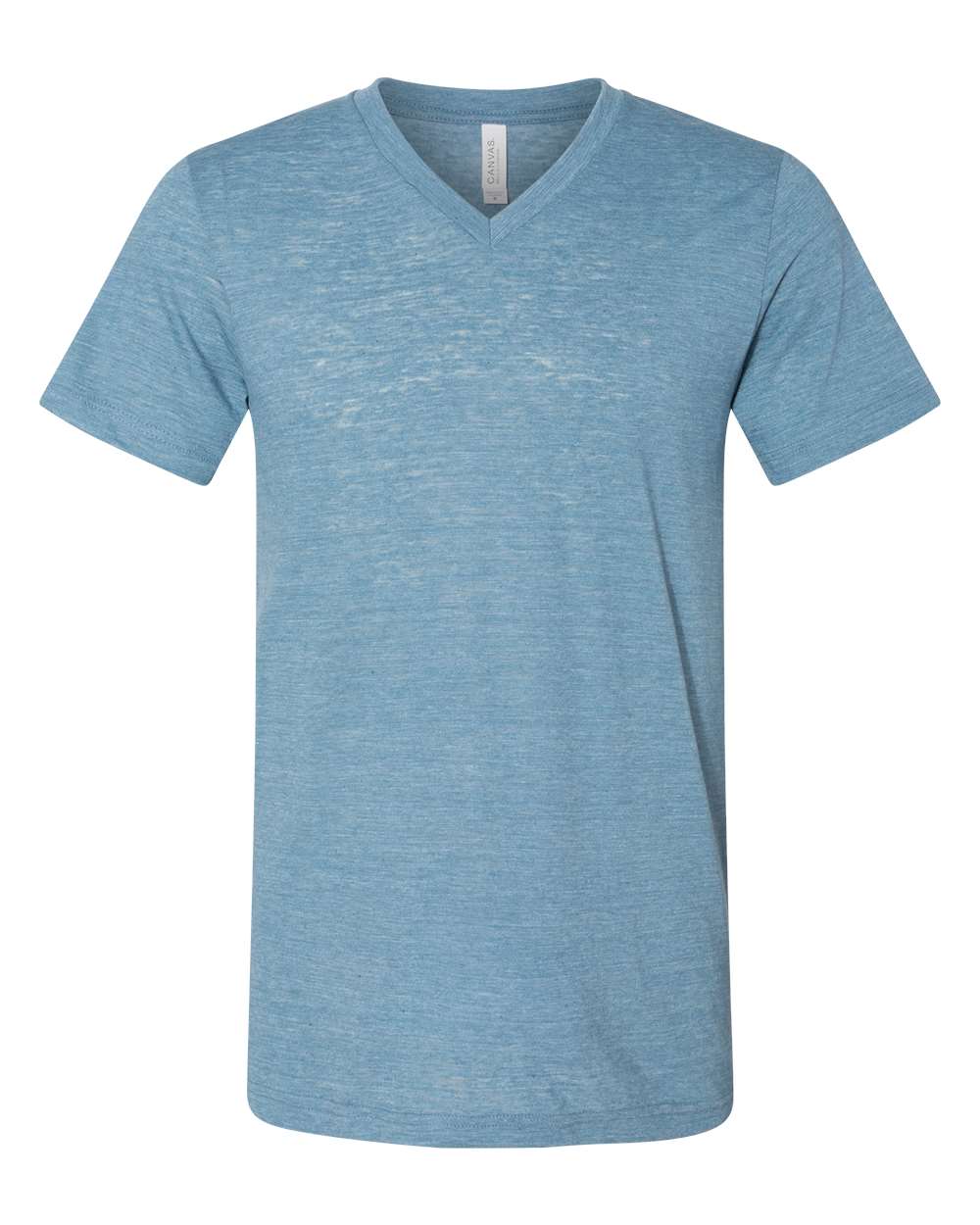 Unisex Jersey Short-Sleeve V-Neck T-Shirt - Denim Slub