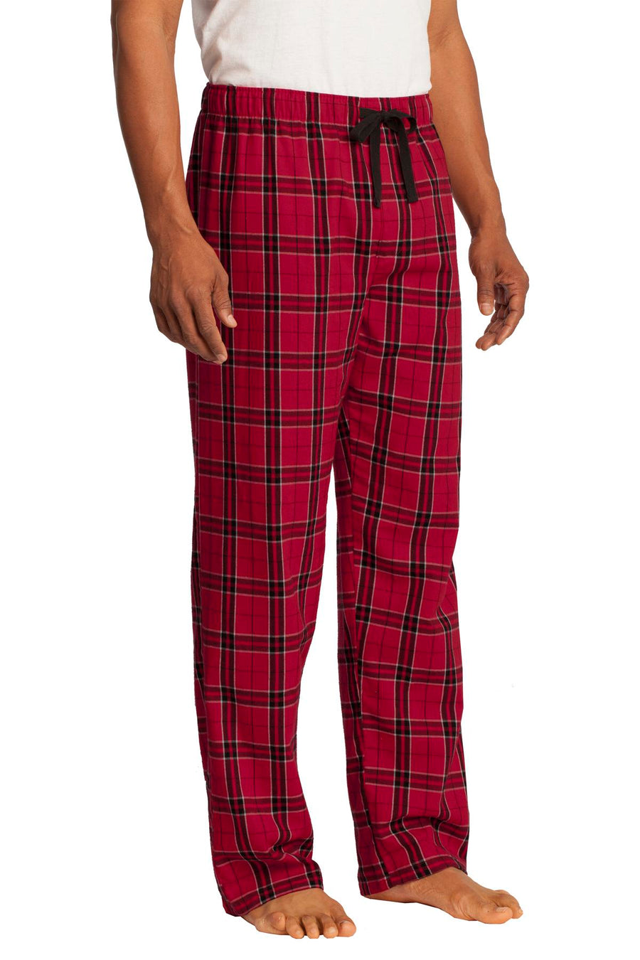 Unisex Flannel Plaid Pant - New Red