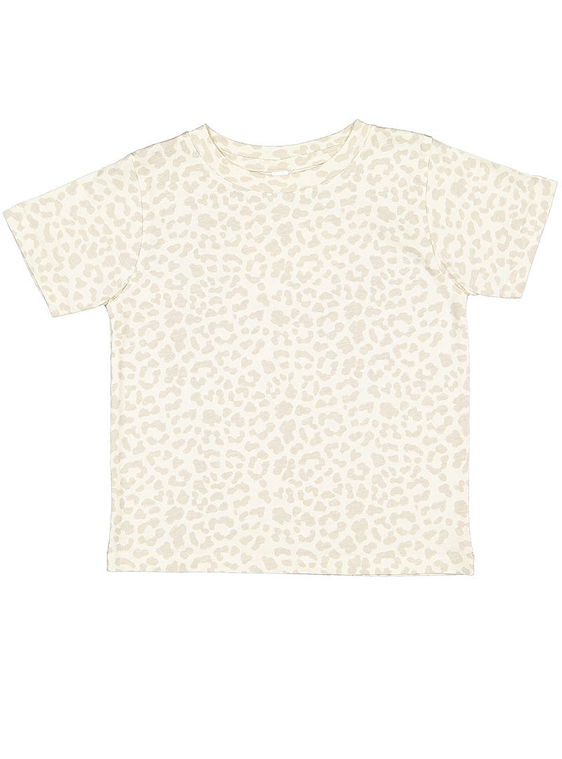 Toddler Fine Jersey T-Shirt - Natural Leopard