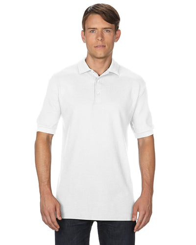 Unisex Premium Cotton®  Double Piqué Polo - White