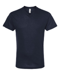 Unisex Poly-Rich V-Neck Tee - Navy
