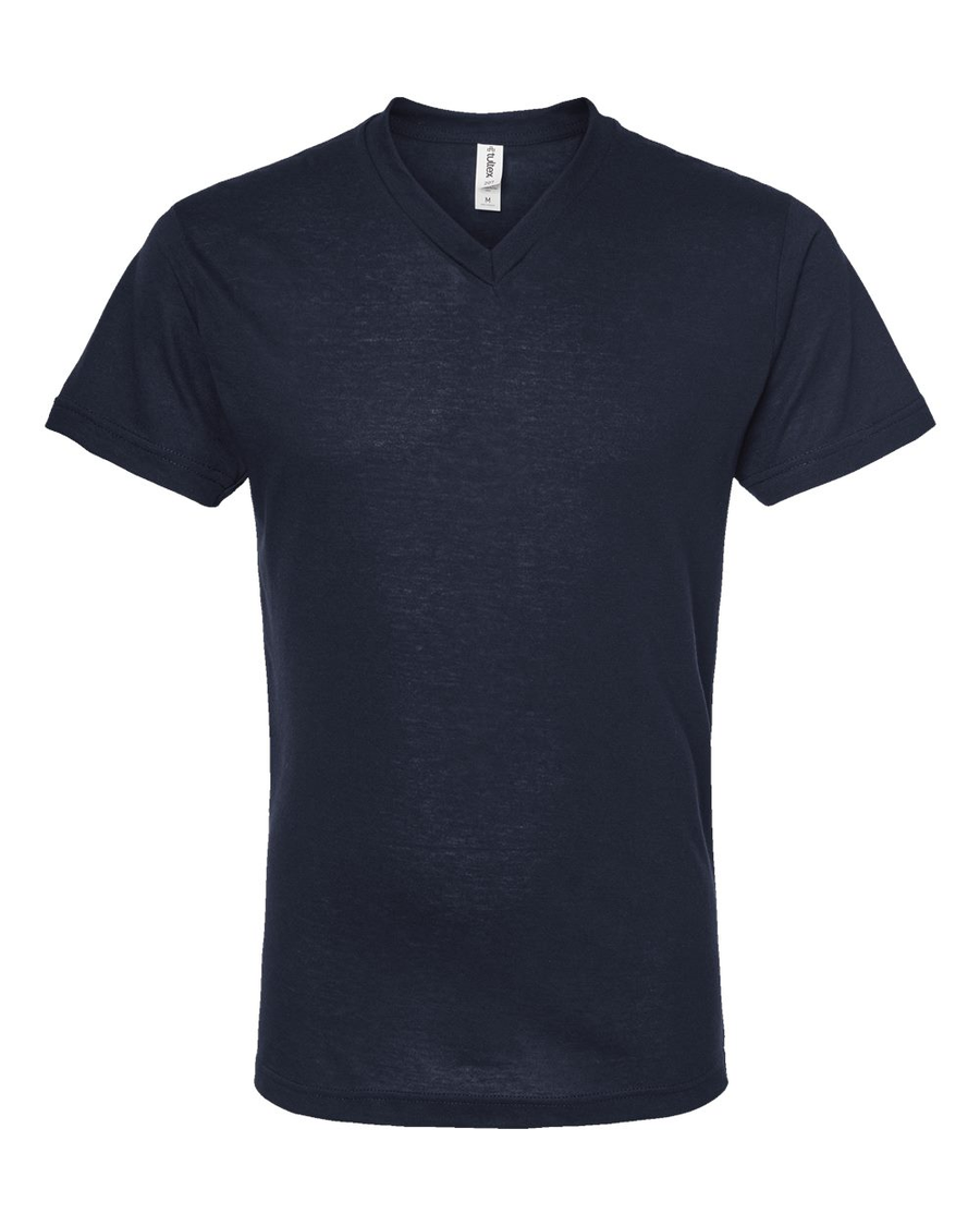Unisex Poly-Rich V-Neck Tee - Navy