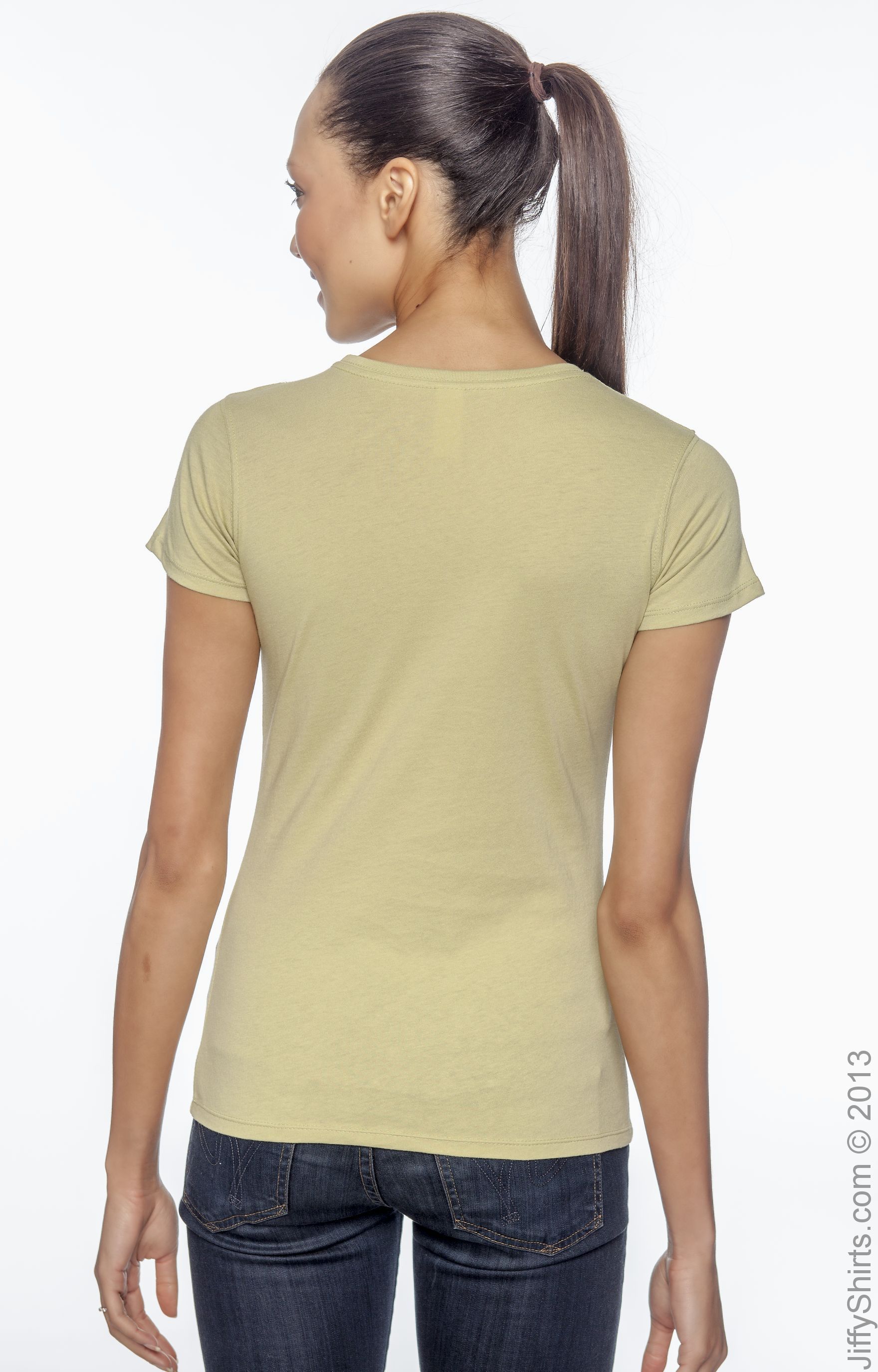 Women's 100% Organic Cotton Classic Short-Sleeve T-Shirt - Wasabi