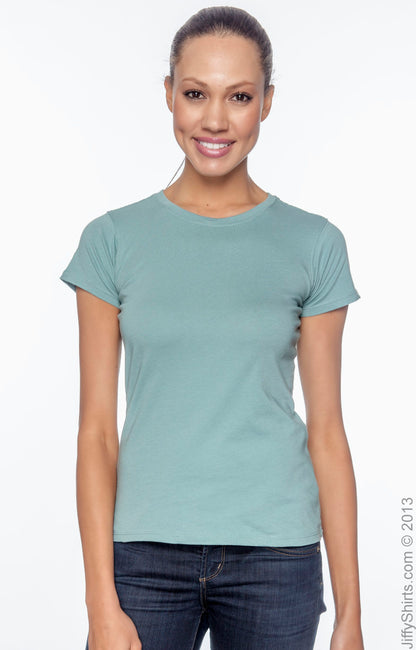Women's 100% Organic Cotton Classic Short-Sleeve T-Shirt - Blue Sage