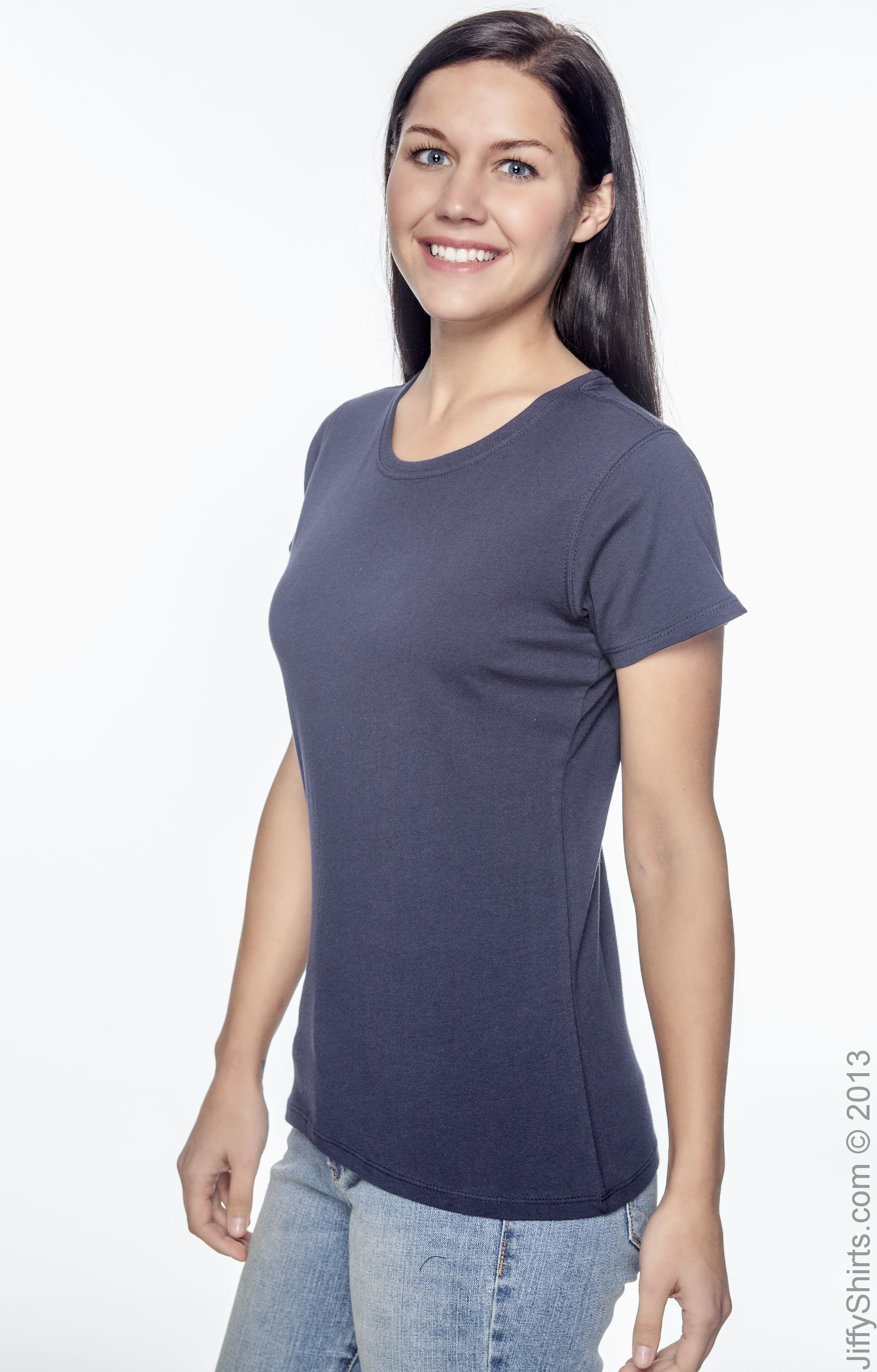 Women's 100% Organic Cotton Classic Short-Sleeve T-Shirt - Navy