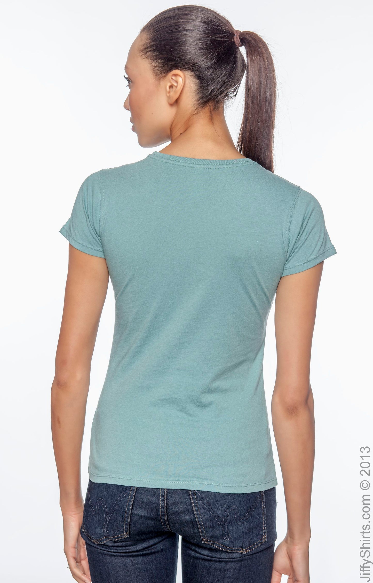Women's 100% Organic Cotton Classic Short-Sleeve T-Shirt - Blue Sage