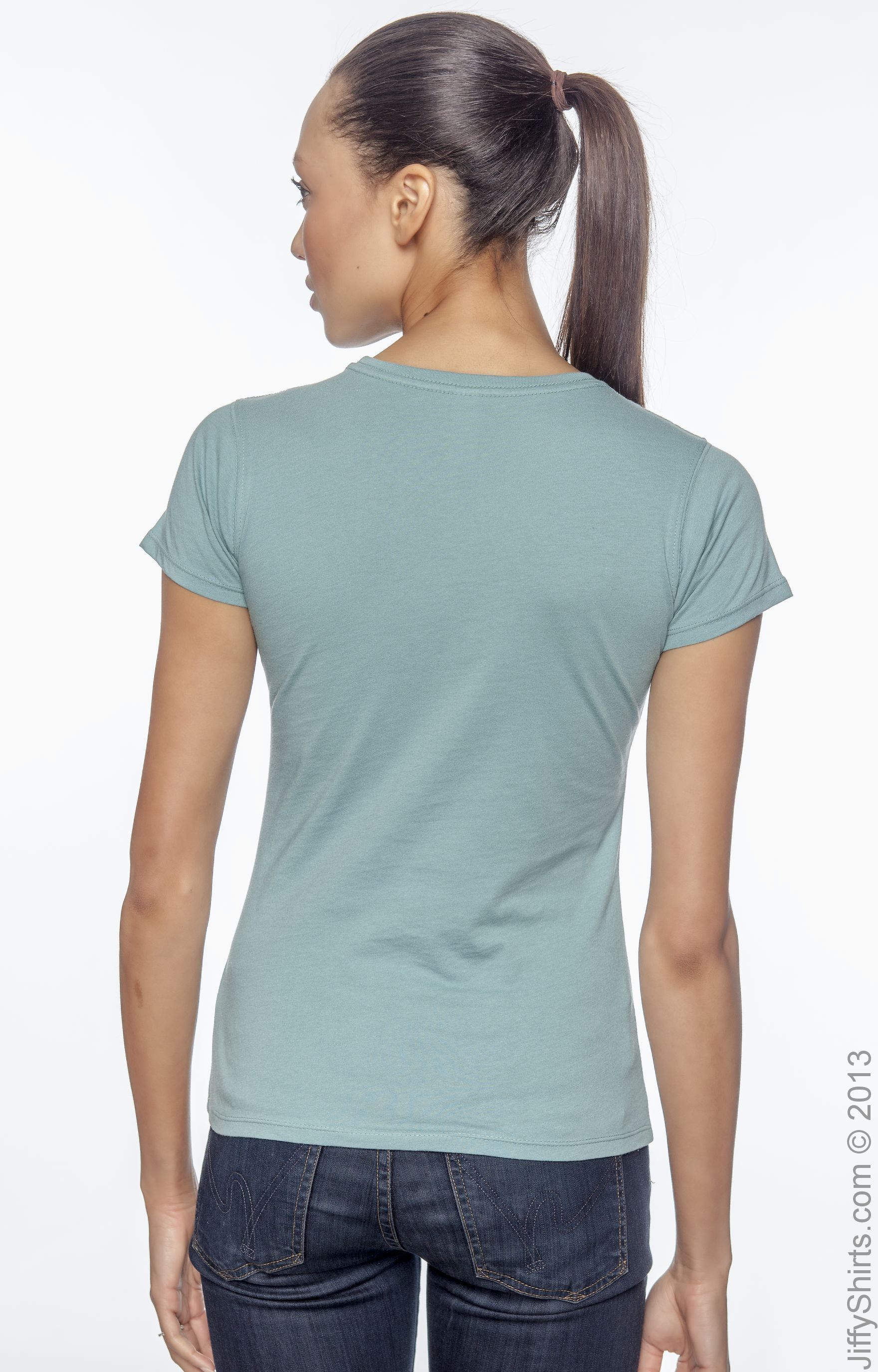 Women's 100% Organic Cotton Classic Short-Sleeve T-Shirt - Blue Sage