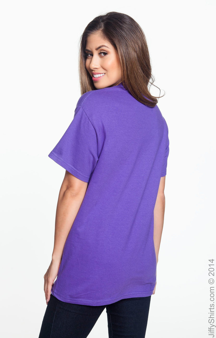 Beefy-T® Short Sleeve Pocket Tee - Purple