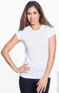 Junior Fit Sublimation Polyester T-Shirt - White