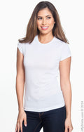 Junior Fit Sublimation Polyester T-Shirt - White