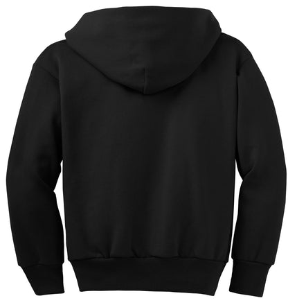Youth Core Fleece Full-Zip Hoodie - Jet Black
