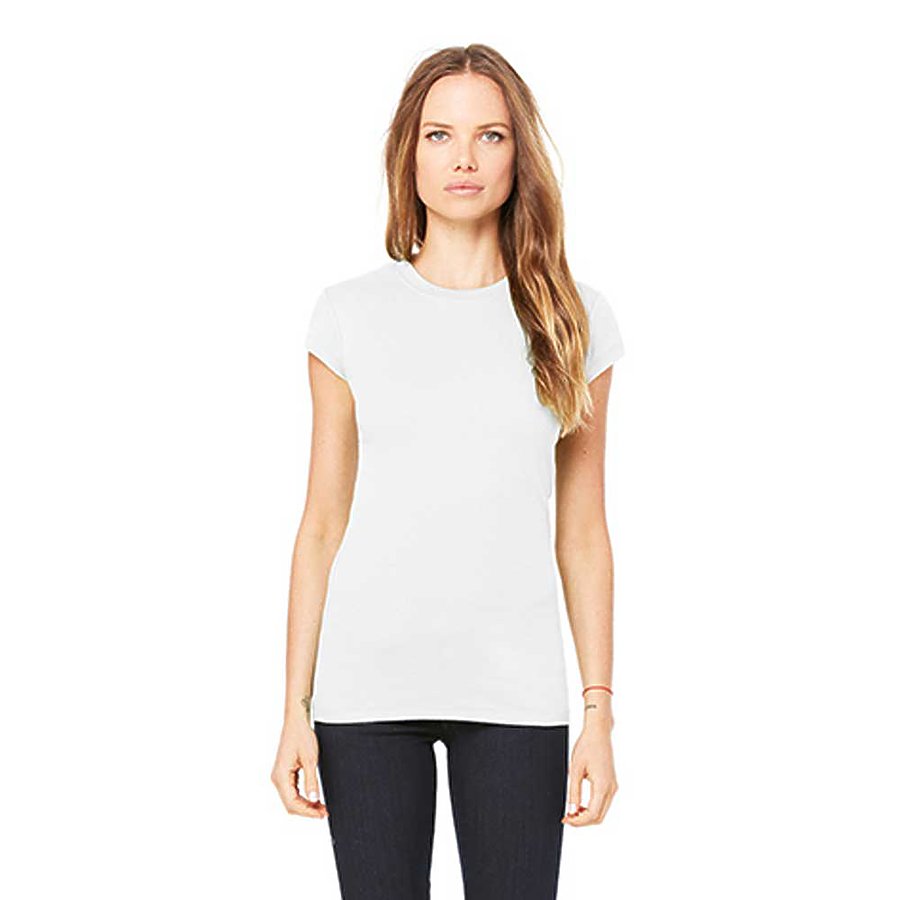 Women's Sheer Mini Rib Short-Sleeve T-Shirt - Silver
