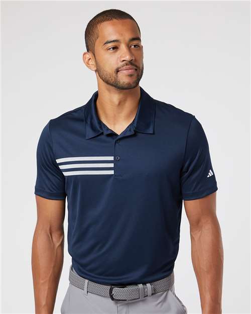 Adidas A324 Collegiate Navy/ White — on model front