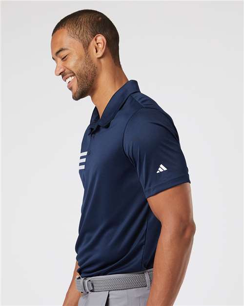 Adidas A324 Collegiate Navy/ White — on model side
