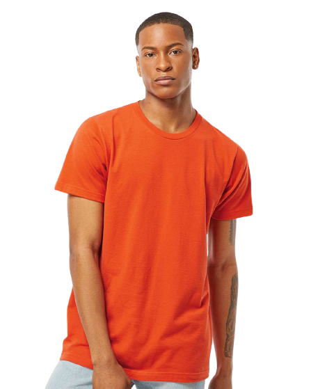 Unisex Fine Jersey Tee - Orange