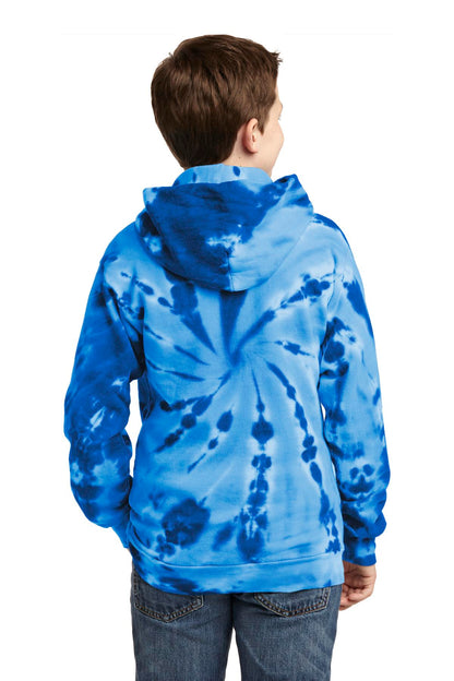 Youth Tie-Dye Pullover Hoodie - Royal