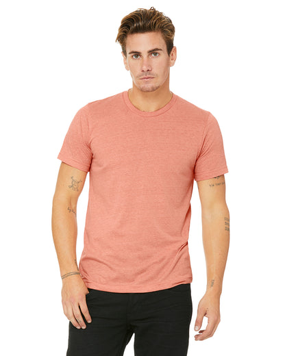 Unisex Heather CVC T-Shirt - Heather Sunset