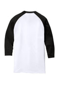 Unisex Perfect Tri 3/4-Sleeve Raglan - Black / White