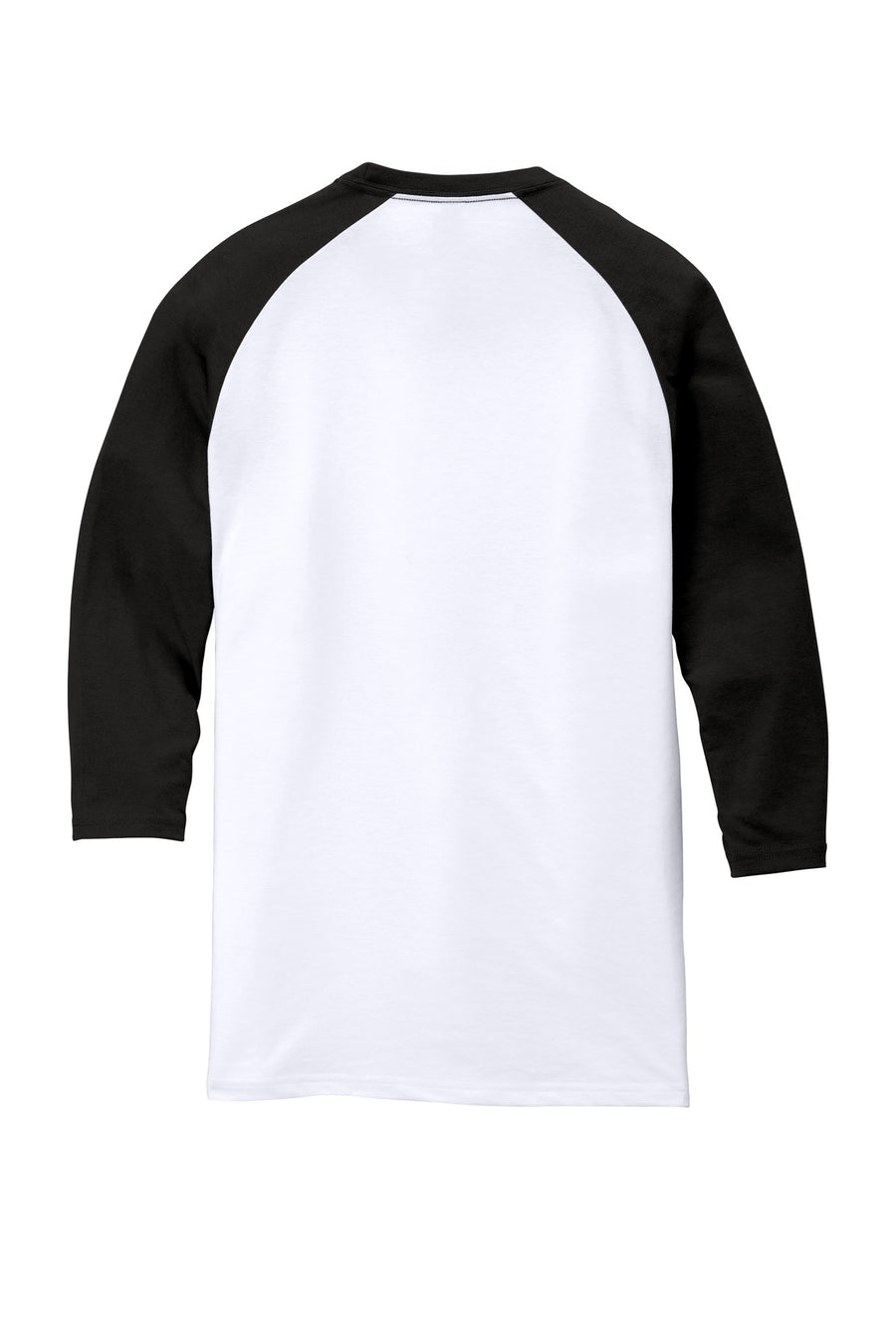 Unisex Perfect Tri 3/4-Sleeve Raglan - Black / White