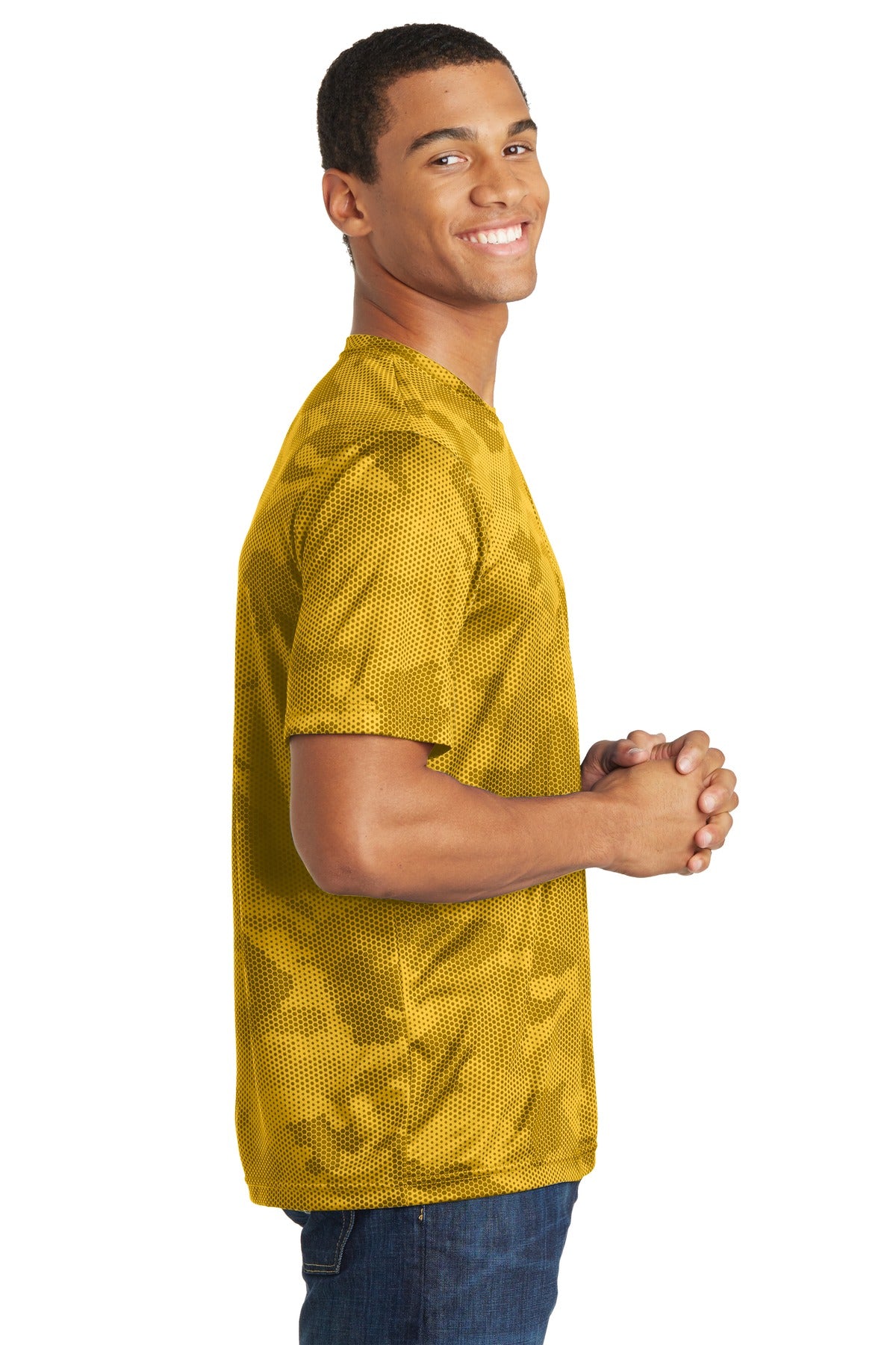 Unisex CamoHex Tee - Gold