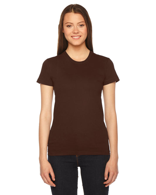 Women's Fine Jersey Short-Sleeve T-Shirt - Brown