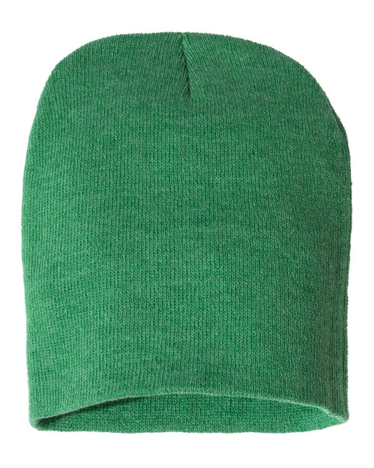 8" Knit Beanie - Heather Kelly