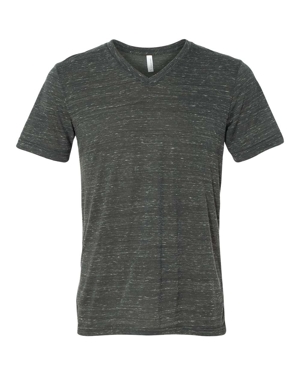 Unisex Jersey Short-Sleeve V-Neck T-Shirt - Charcoal Marble