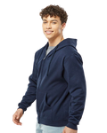 Unisex Fleece Zip Hoodie - Navy