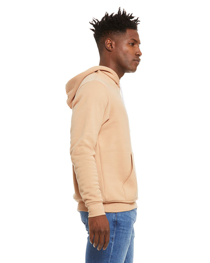 Unisex Sponge Fleece Pullover Hoodie - Heather Sand Dune