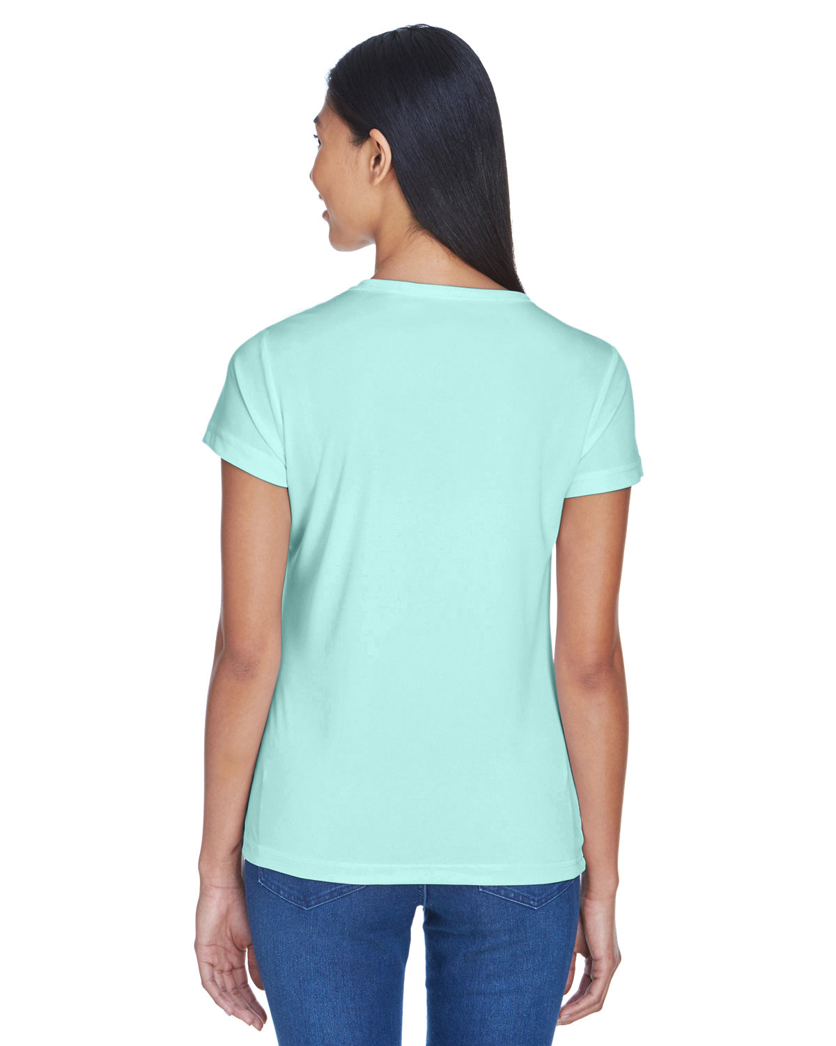 Women's Cool & Dry Sport Performance Interlock T-Shirt - Sea Frost
