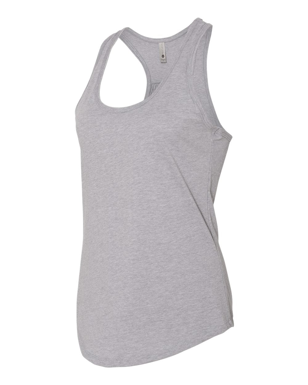 Women's Gathered Racerback Tank - Heather Gray