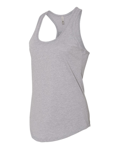 Women's Gathered Racerback Tank - Heather Gray